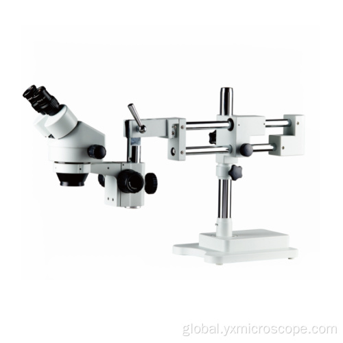 SZM7045  Zoom Stereo Microscope double boom stand flexible 7-45x zoom stereo microscope Supplier